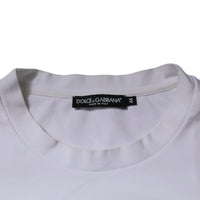 Dolce & Gabbana White DG Logo Crew Neck Short Sleeve T-shirt