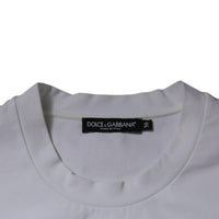 Dolce & Gabbana White DG Logo Crew Neck Short Sleeves T-shirt