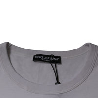 Dolce & Gabbana White D&G King Of Love Cotton Crew Neck T-shirt