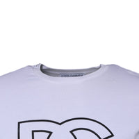 Dolce & Gabbana White DG Logo Cotton Crew Neck T-shirt