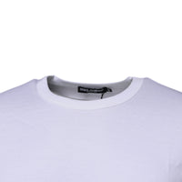 Dolce & Gabbana White Cotton Crew Neck Short Sleeves T-shirt