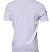 Dolce & Gabbana White Cotton Crew Neck Short Sleeves T-shirt