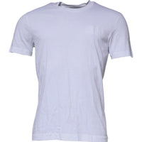 Dolce & Gabbana White DG Logo Cotton Crew Neck T-shirt