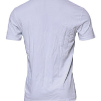 Dolce & Gabbana White DG Logo Cotton Crew Neck T-shirt