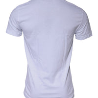 Dolce & Gabbana White Cotton Crew Neck Short Sleeves T-shirt