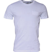 Dolce & Gabbana White Cotton Crew Neck Short Sleeves T-shirt