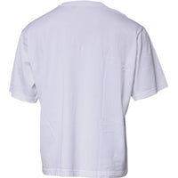 Dolce & Gabbana White DG Logo Crew Neck Short Sleeve T-shirt