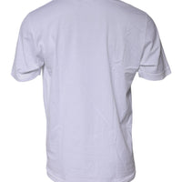 Dolce & Gabbana White Cotton Crew Neck Short Sleeves T-shirt