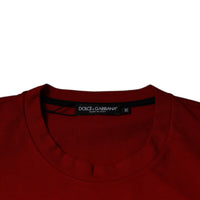 Dolce & Gabbana Red DG Eye Cotton Crew Neck T-shirt