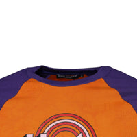 Dolce & Gabbana Orange Purple Graphic Print Short Sleeves T-shirt