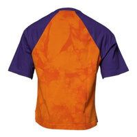 Dolce & Gabbana Orange Purple Graphic Print Short Sleeves T-shirt