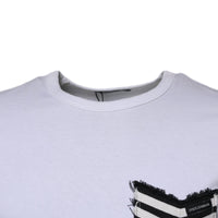 Dolce & Gabbana White Stripes Crew Neck Short Sleeves T-shirt