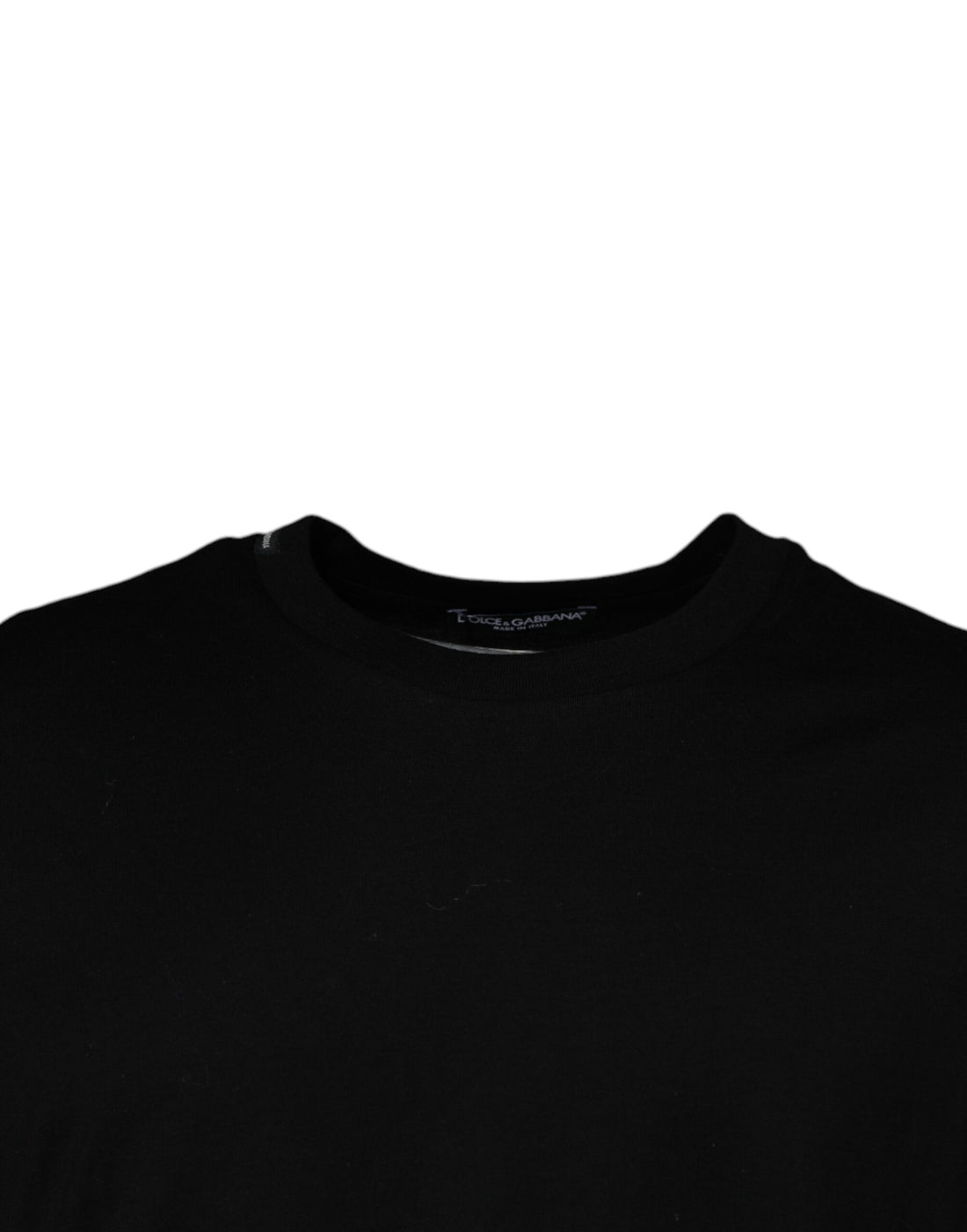 Dolce & Gabbana Black Crew Neck Short Sleeve T-shirt