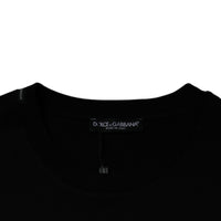 Dolce & Gabbana Black Crew Neck Short Sleeve T-shirt