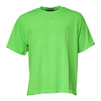 Dolce & Gabbana Green DG Logo Cotton Crew Neck T-shirt