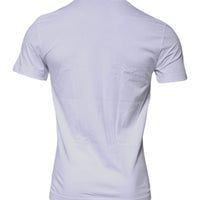 Dolce & Gabbana White DG Logo Cotton Crew Neck T-shirt