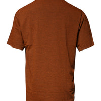 Dolce & Gabbana Brown DG Logo Cotton Crew Neck T-shirt