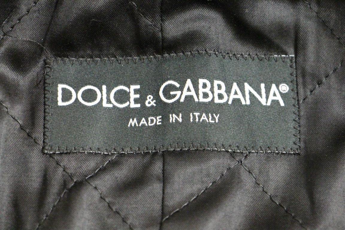 Dolce &amp; Gabbana Sicilia Checkered Wool Blend Coat