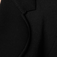 Dolce & Gabbana Black Viscose Single Breasted Blazer Jacket