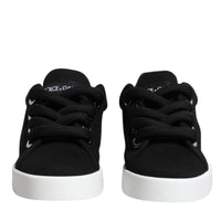 Dolce & Gabbana Black Portofino Low Top Sneakers Shoes