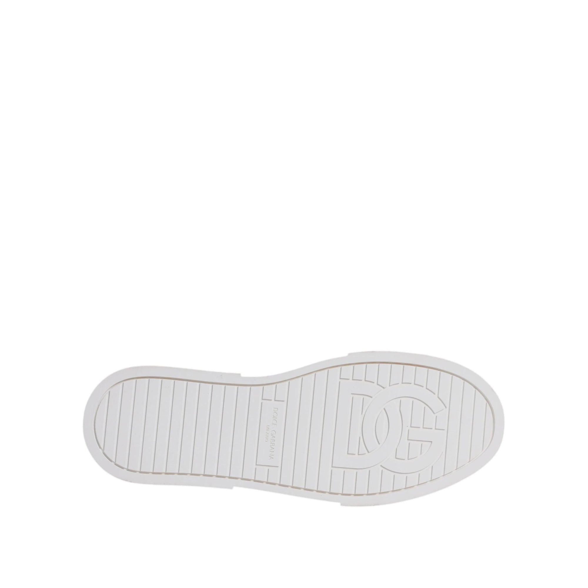 Dolce &amp; Gabbana Blue White Canvas Logo Low Top Sneakers Shoes