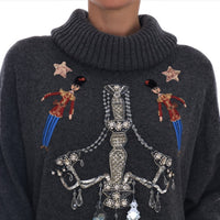 Dolce & Gabbana Enchanted Crystal Turtleneck Sweater