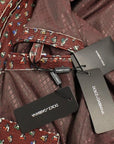 Dolce & Gabbana Exclusive Boxer Print Bordeaux Leather Jacket