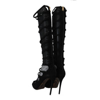 Dolce & Gabbana Elegance Redefined: Chic Knee-High Stiletto Boots