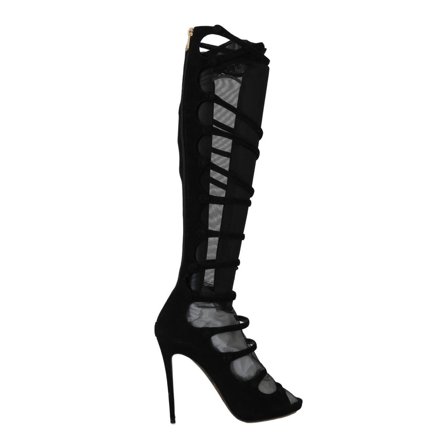 Dolce & Gabbana Elegance Redefined: Chic Knee-High Stiletto Boots