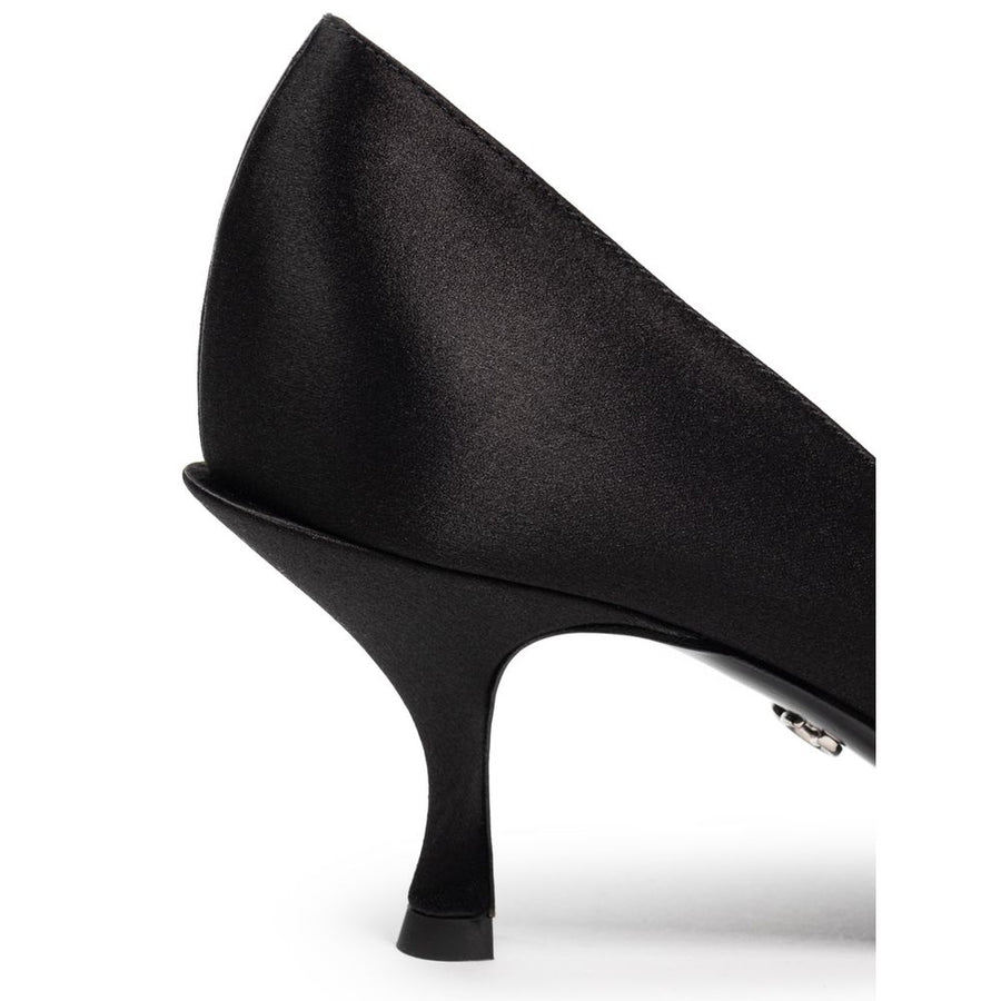 Dolce & Gabbana Black Viscose Pump