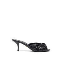 Dolce & Gabbana Black Leather Di Pitone Sandal