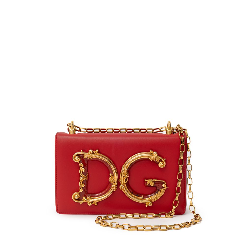 Dolce & Gabbana Red Leather Handbag