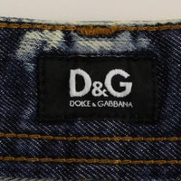 Dolce & Gabbana Blue D&G Cotton Washed Jeans Denim Shorts