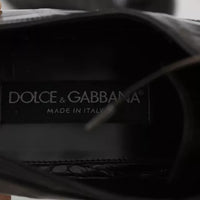 Dolce & Gabbana Brown Patterned Leather Dress Formal Shoes