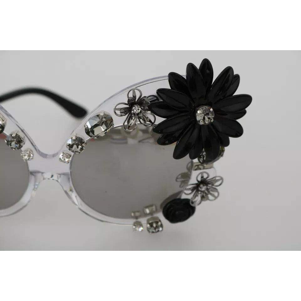 Dolce &amp; Gabbana Transparent DG4292 Round Crystal Sunglasses