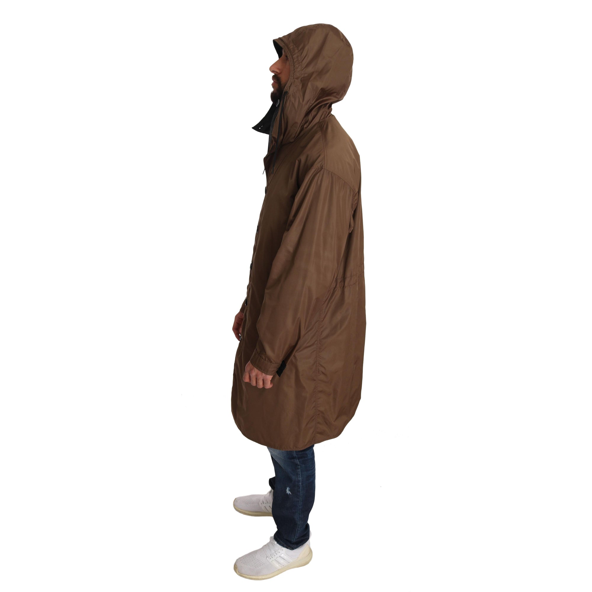 Dolce &amp; Gabbana Elegant Reversible Hooded Raincoat