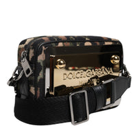 Dolce & Gabbana Multicolor Leopard Jacquard DG Logo Crossbody Bag