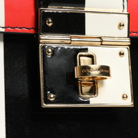 Dolce & Gabbana Multicolor Stripes Leather Crossbody Bag