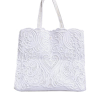 Dolce & Gabbana Bag White Cordonetto Lace Beatrice Shopping Tote