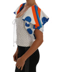 Dolce & Gabbana Elegant Polka Dot Bustier Top