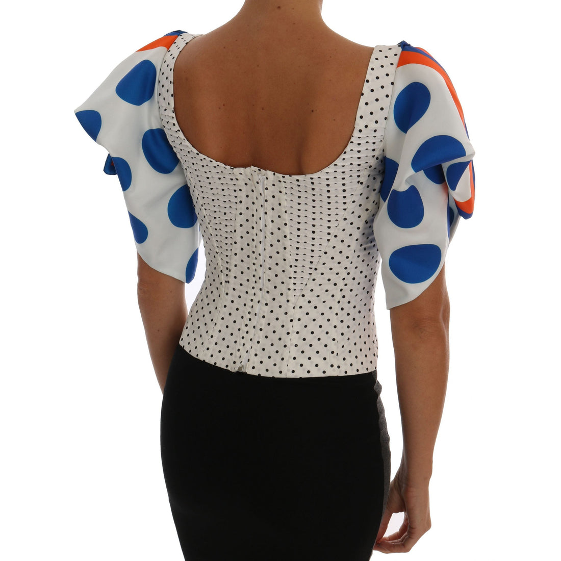 Dolce & Gabbana Elegant Polka Dot Bustier Top