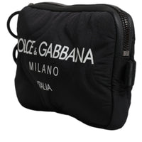 Dolce & Gabbana Black Nylon Logo Purse Crossbody Sling Bag