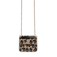 Dolce & Gabbana Beige DG Leopard Pattern Leather Crossbody Bag