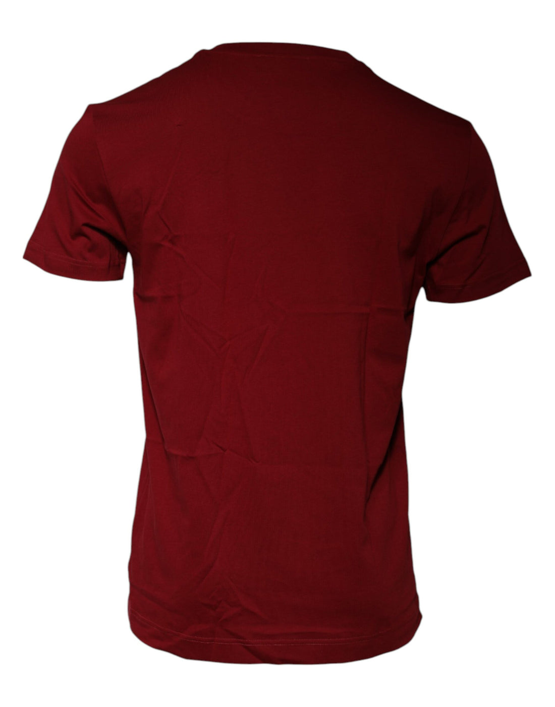 Dolce & Gabbana Maroon Logo Crew Neck Short Sleeves T-shirt