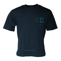 Dolce & Gabbana Blue Logo Crew Neck Short Sleeves T-shirt