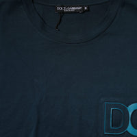 Dolce & Gabbana Blue Logo Crew Neck Short Sleeves T-shirt