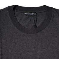 Dolce & Gabbana Dark Gray Crew Neck Short Sleeves T-shirt