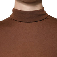 Dolce & Gabbana Brown Cashmere Turtleneck Pullover Sweater