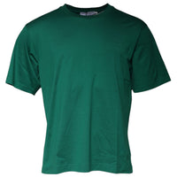 Dolce & Gabbana Green Logo Crew Neck Short Sleeves T-shirt