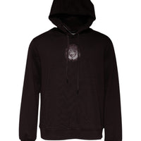 Dolce & Gabbana Brown Cotton Hooded Men Sweatshirt Sweater